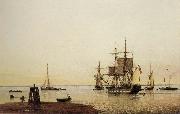 Henry Redmore Merchantmen and other Vessels off the Spurn Light Vessel oil painting reproduction